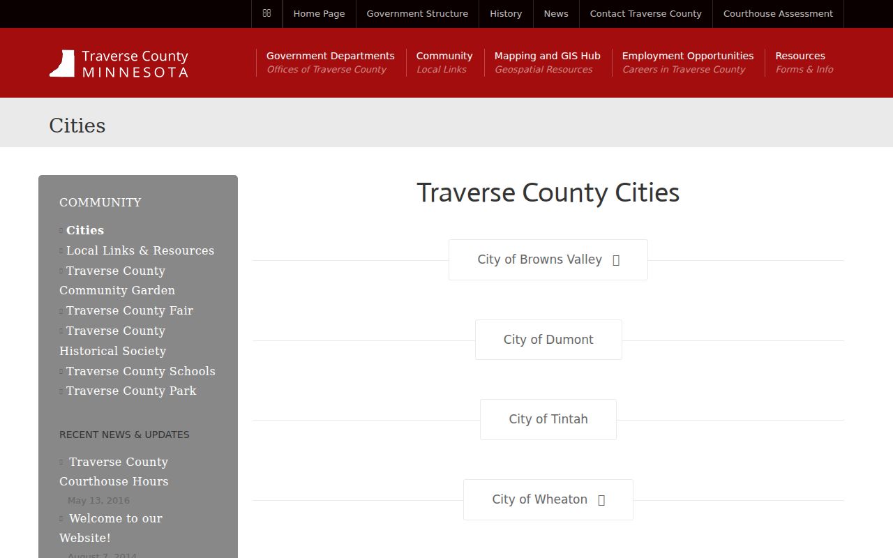 Dumont Traverse County court records city listing source