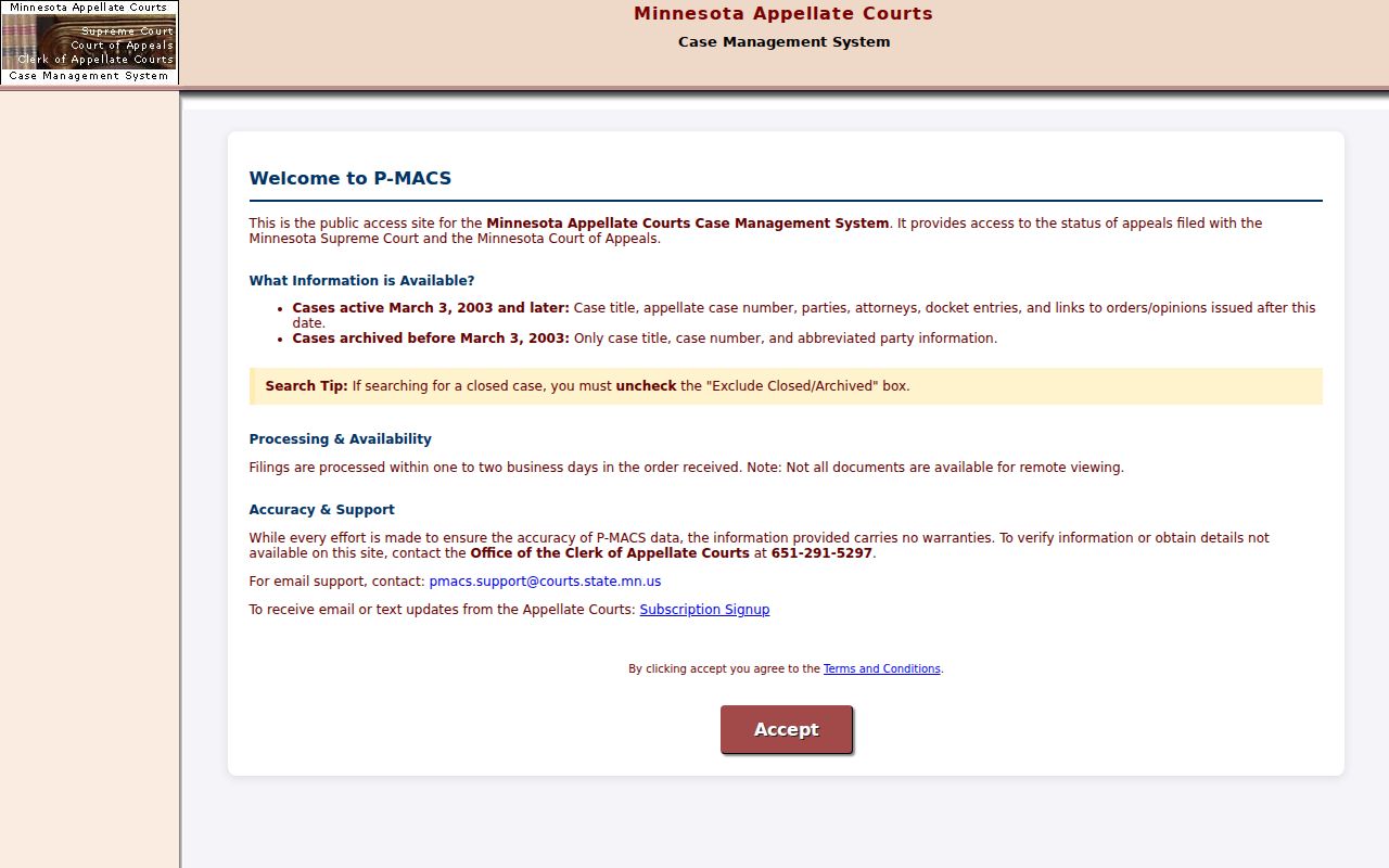 Tintah Traverse County court records Minnesota appellate access source