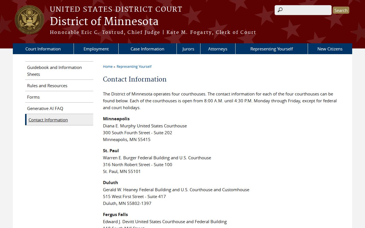 Tintah Traverse County court records federal court contact source