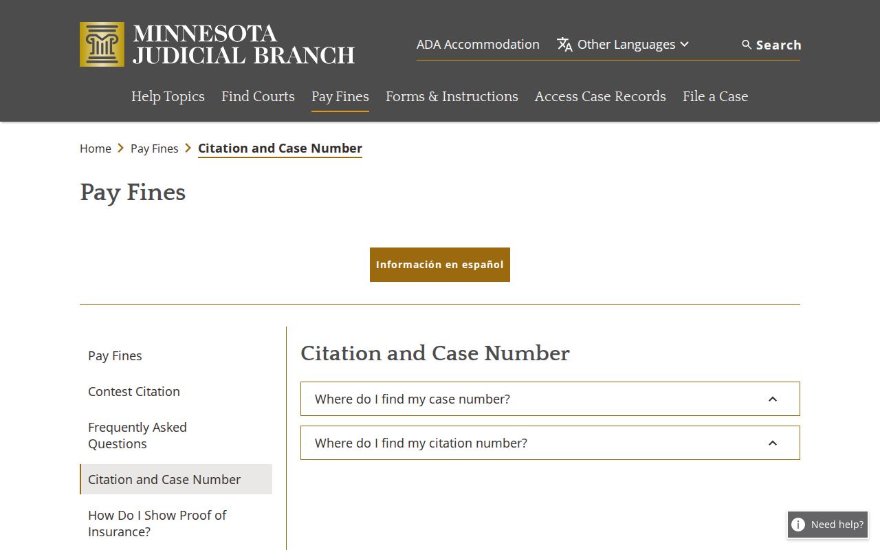 Traverse County traffic court citation number lookup