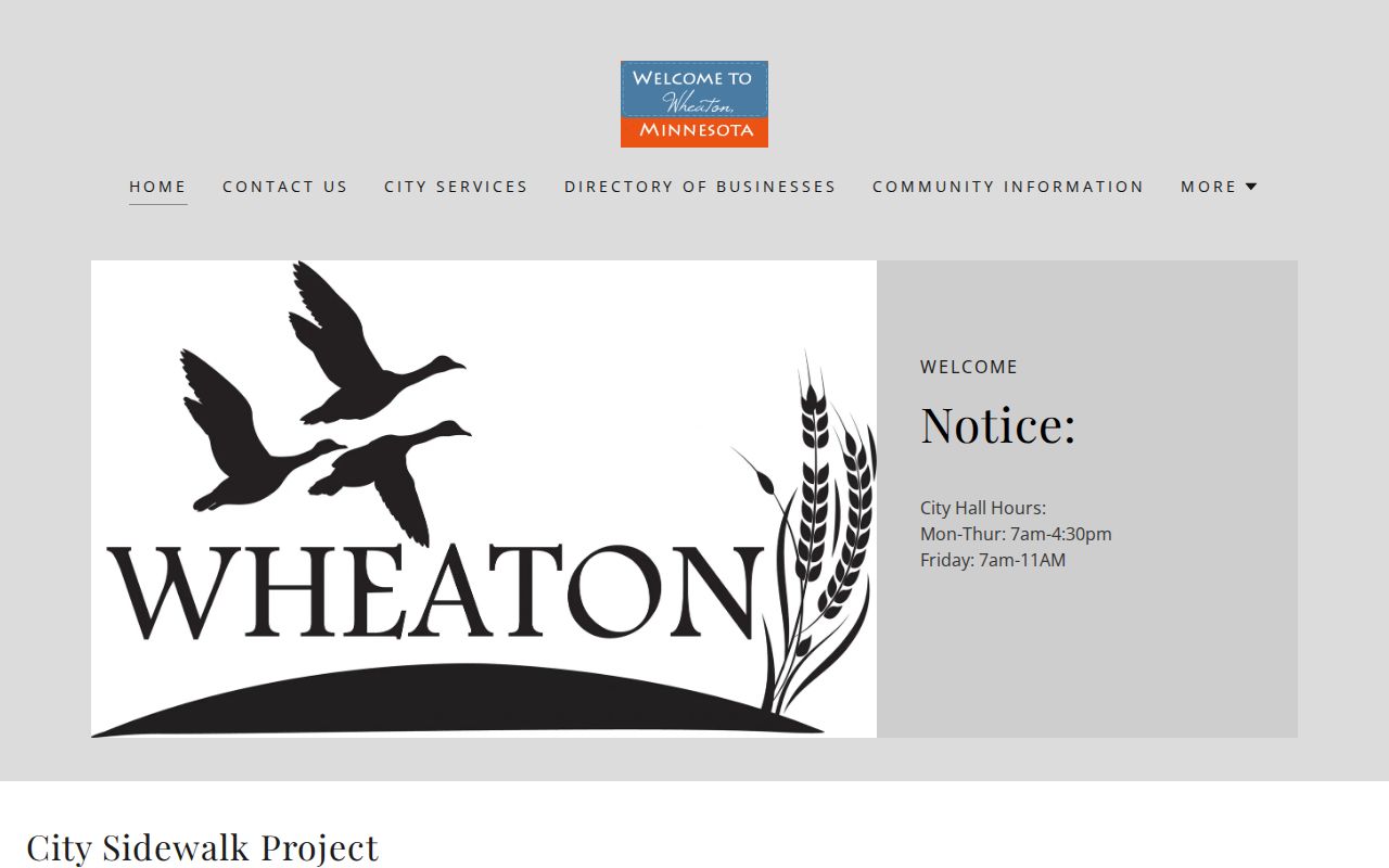 Wheaton Traverse County court records city government source